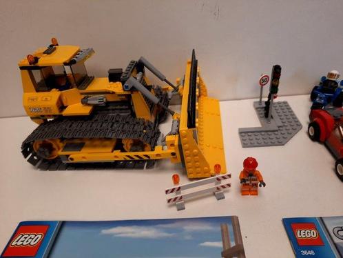 Lego Set - City - Bulldozer 7685 + 3648 Politieachtervolging, Kinderen en Baby's, Speelgoed | Duplo en Lego