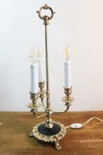 Tafellamp - Gegoten messing - Bouillotte-lamp, Antiek en Kunst