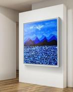 Micha Lenartowicz - Blue Landscape - XXL, Antiek en Kunst