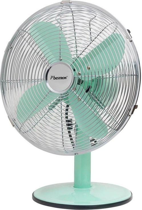 BESTRON DFT35M RETRO BUREAUVENTILATOR 35 CM MINT 35 WATT, Huis en Inrichting, Brandblussers en Brandkasten, Nieuw, Ophalen of Verzenden
