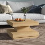 vidaXL Salontafel 60x60x35 cm MDF lichtbruin, Overige materialen, 50 tot 100 cm, Verzenden, Nieuw