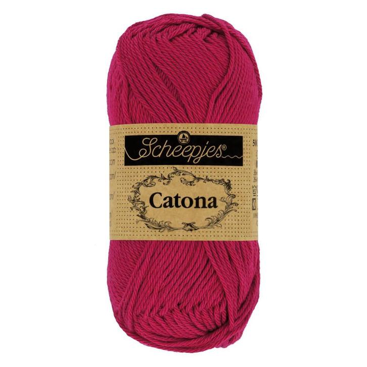 Scheepjes Catona - 10g - 192 Scarlet, Hobby en Vrije tijd, Breien en Haken, Breien of Haken, Nieuw, Wol of Garen, Ophalen of Verzenden