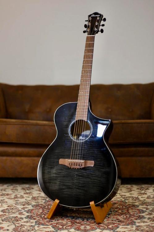 Ibanez AEWC400-TKS | Transparent Black Sunburst, Muziek en Instrumenten, Snaarinstrumenten | Gitaren | Akoestisch