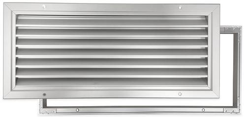 Deurrooster aluminium LxH 500 x 200mm, Doe-het-zelf en Verbouw, Ventilatie en Afzuiging, Nieuw, Verzenden