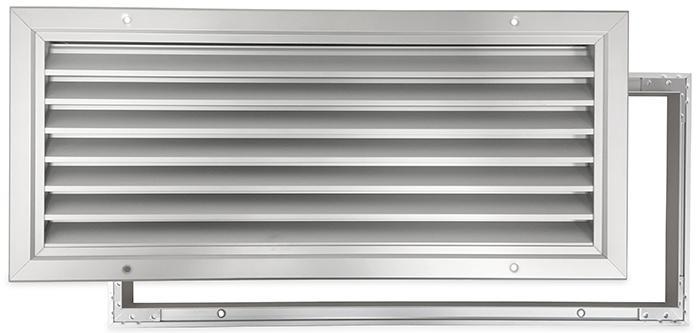 Deurrooster aluminium LxH 500 x 200mm, Doe-het-zelf en Verbouw, Ventilatie en Afzuiging, Nieuw, Verzenden