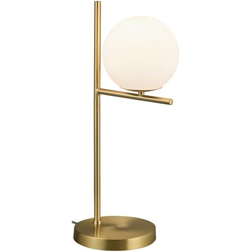LED Tafellamp - Trion Pora - E14 Fitting - Rond - Mat Goud -, Huis en Inrichting, Lampen | Tafellampen, Nieuw, Metaal, Ophalen of Verzenden