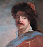 Russische school (XVIII) - Retrato de aristócrata con túnica, Antiek en Kunst