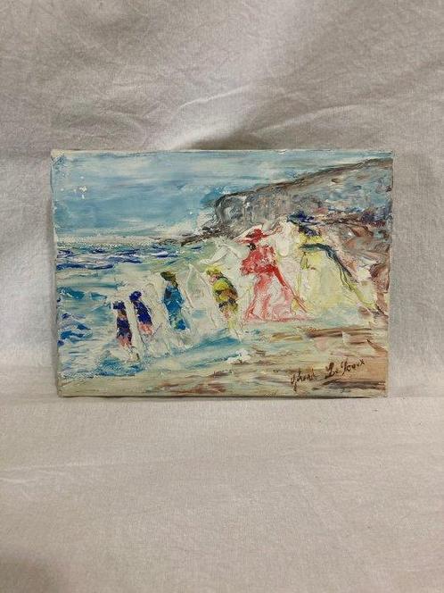 Gerard Le Roux - Promenade en bord de mer, Antiek en Kunst, Curiosa en Brocante