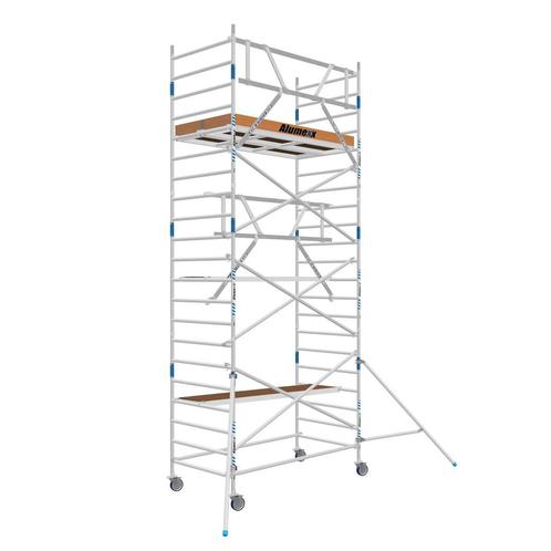 ALX rolsteiger 135 x 7.2m WH met AGS voorloopleuning, Doe-het-zelf en Verbouw, Steigers, Rolsteiger of Kamersteiger, Nieuw, Verzenden
