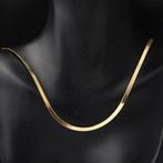 Handmade - Ketting - 14 karaat Geel goud - Herringbone Chain, Sieraden, Tassen en Uiterlijk, Antieke sieraden