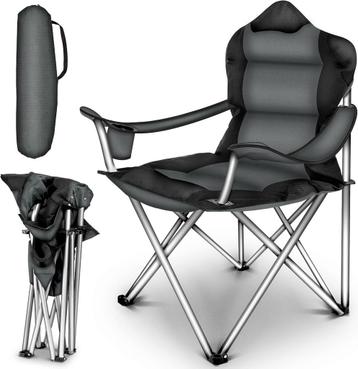 Campingstoel - Visstoel - Vouwstoel - Kampeerstoel - Grijs - beschikbaar voor biedingen