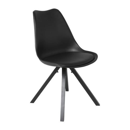 Eetkamerstoel Olympic - zwart - 82x58x48 cm, Huis en Inrichting, Stoelen, Verzenden