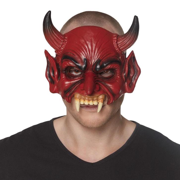 Halloween Masker Duivel Horens, Hobby en Vrije tijd, Feestartikelen, Nieuw, Verzenden