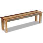 Bank 160x35x46 cm massief gerecycled hout (Interieur)