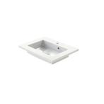 Wastafel Tiger S-line Quadro 60 cm Glanzend Wit, Ophalen of Verzenden, Nieuw, Chroom, Overige typen