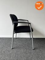 Vergaderstoel - Ahrend 320 - zwarte stoffering - Zilvergrijs, Vergader- of Presentatieruimte, Ophalen of Verzenden, Gebruikt, Stoel