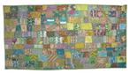 Wandtapijt Wandkleed Tafelkleed Patchwork Handgemaakt Groen