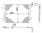 Condensor, airconditioning, Auto-onderdelen, Airco en Verwarming, Verzenden, Nieuw