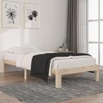vidaXL Bedframe massief grenenhout 90x200 cm, 90 cm, Eenpersoons, Bruin, Verzenden