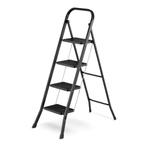Huishoudtrap 4 treden - opvouwbaar - tot 150 kg - staal -..., Doe-het-zelf en Verbouw, Ladders en Trappen, Ophalen of Verzenden