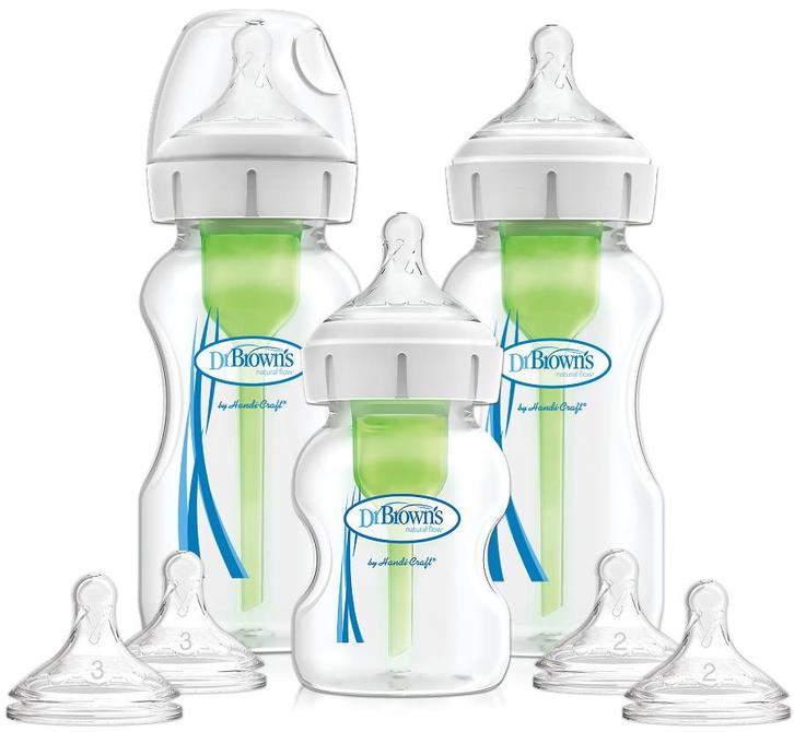 Dr Browns Options+ Anti-colic Brede Hals Starterset, Kinderen en Baby's, Babyvoeding en Toebehoren, Nieuw, Verzenden