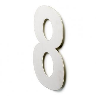 Deurbeslag | Huisnummer 8 | Intersteel | 30 cm, Doe-het-zelf en Verbouw, Hang- en Sluitwerk, Nieuw, Verzenden