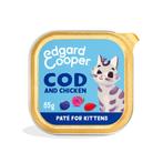 Edgard & Cooper Kattenvoer Kitten Pate Kabeljauw - Kip 85 gr, Verzenden