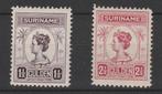 Postzegels Suriname 1913 NR.102-103 (1582), Postzegels en Munten, Postzegels | Suriname, Verzenden, Postfris