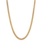 Gouden gourmet collier 60.5 cm 14 karaat, Sieraden, Tassen en Uiterlijk, Kettingen, Verzenden, Zo goed als nieuw, Goud, Goud