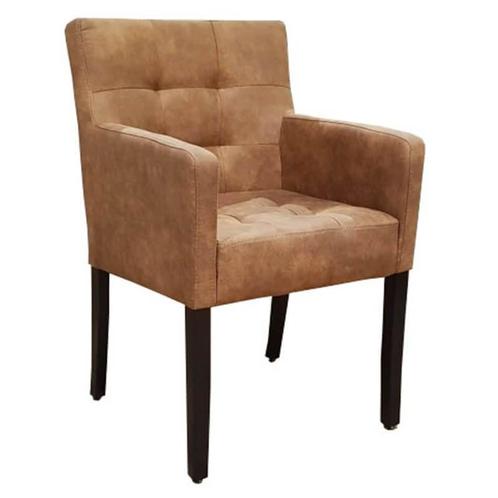 Stoel | DEX | Microvezel/Hout | Cognac | Wengé Poten |, Zakelijke goederen, Horeca | Keukenapparatuur, Nieuw in verpakking, Verzenden