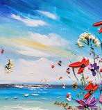 Evelina Vine (XXI) - Seaside wildflowers, Antiek en Kunst, Kunst | Schilderijen | Klassiek
