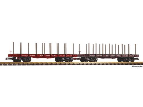 PIKO 38797 2er Set Rungenwagen D&RGW (grootspoor), Hobby en Vrije tijd, Modeltreinen | Overige schalen, Overige typen, Nieuw, Analoog