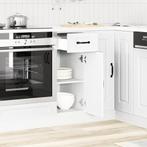vidaXL Onderkast Kalmar bewerkt hout wit, Huis en Inrichting, Keuken | Keukenelementen, Verzenden, Nieuw, Wit