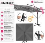 2dekans | tectake® Rechthoekige parasol - Met, Ophalen of Verzenden, Zo goed als nieuw