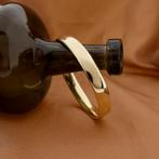 Gouden brede slavenarmband | Ø 60,5 mm (tijdloos sieraad), Sieraden, Tassen en Uiterlijk, Armbanden, Ophalen of Verzenden, Gebruikt