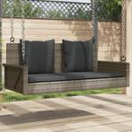 vidaXL Schommelbank met kussens 119x56x48 cm poly rattan, Tuin en Terras, Verzenden, Nieuw, Rotan