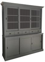 Buffetkast blauwgrijs Winsum 195cm, Huis en Inrichting, Ophalen of Verzenden, Nieuw