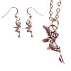 Set - Kinderketting 45cm RVS - Oorbellen Zilverkleurig - Han, Ophalen of Verzenden, Nieuw