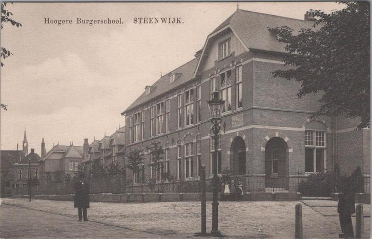 STEENWIJK - Hoogere Burgerschool, Verzamelen, Ansichtkaarten | Nederland