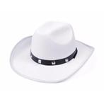 Witte cowboy verkleed hoed met studs - Cowboyhoeden, Hobby en Vrije tijd, Verzenden, Nieuw