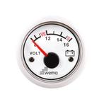 Bieden: Wema white battery level indicator white 0 - 16V -, Watersport en Boten, Bootonderdelen, Ophalen of Verzenden, Nieuw, Elektra en Verlichting
