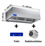 GGM Gastro | Afzuigkap doosmodel - 1600mm - met motor, |, Witgoed en Apparatuur, Afzuigkappen, Onderbouw afzuigkap, Verzenden