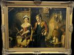 Europese school (XX) - Figura interno con cacciagione