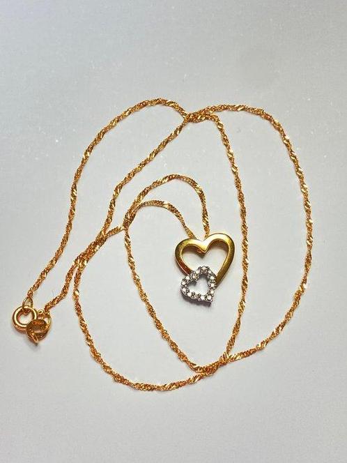 Zonder Minimumprijs - Ketting met hanger - 18 karaat Geel, Sieraden, Tassen en Uiterlijk, Antieke sieraden