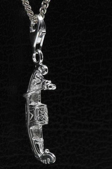 Zilveren Venetiaanse gondel hanger en/of bedel, Sieraden, Tassen en Uiterlijk, Bedels, Verzenden