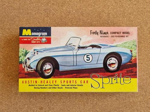 Monogram P406 Austin-Healey Sports Car Sprite 1:32 - zie, Hobby en Vrije tijd, Modelbouw | Auto's en Voertuigen, Monogram, Verzenden