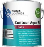 Sigma S2U Nova Gloss of Sigma Contour Aqua PU Gloss RAL 7021, Doe-het-zelf en Verbouw, Verf, Beits en Lak, Verzenden, Zwart, Nieuw