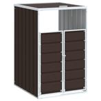 Containerberging voor 1 container 72x81x115 cm staal bruin, Huis en Inrichting, Overige Huis en Inrichting, Verzenden, Nieuw