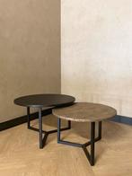 Luxe salontafel set rond Croco Goud Jolie - uniek design, Huis en Inrichting, Tafels | Salontafels, 50 tot 100 cm, Rond, Nieuw