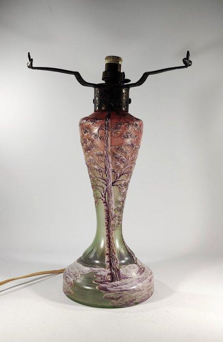 Lamp - lampvoet in uraanglas - Glas, Antiek en Kunst, Kunst | Designobjecten